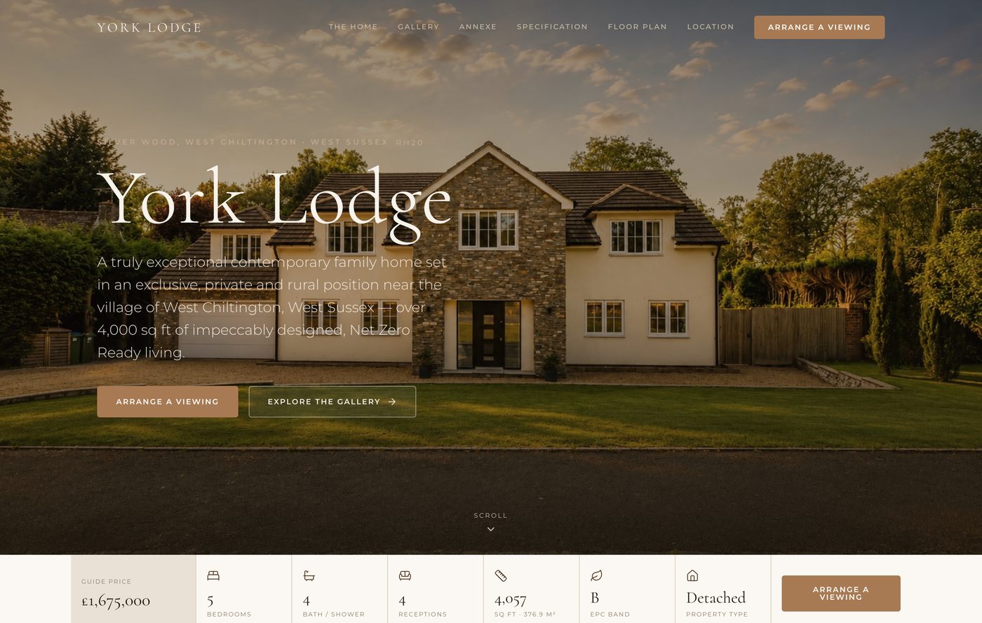 York Lodge — dedicated property website